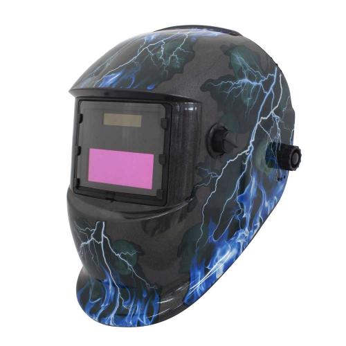 CARETA ELECTRÓNICA WELDMIXX CALAVERAS FLAMAS AZUL
